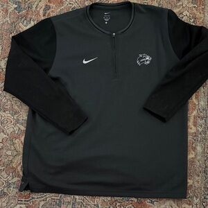 Nike Black and Gray Quarter Zip Pullover